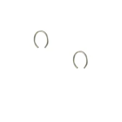 8.6.4 - Extra Small Open Hoops in Sterling Silver