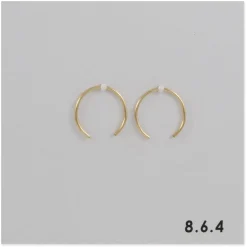8.6.4 - Small Open Hoop in Gold Fill