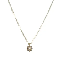 Adel Chefridi - Moonflower Pendant with Sapphire and Diamond