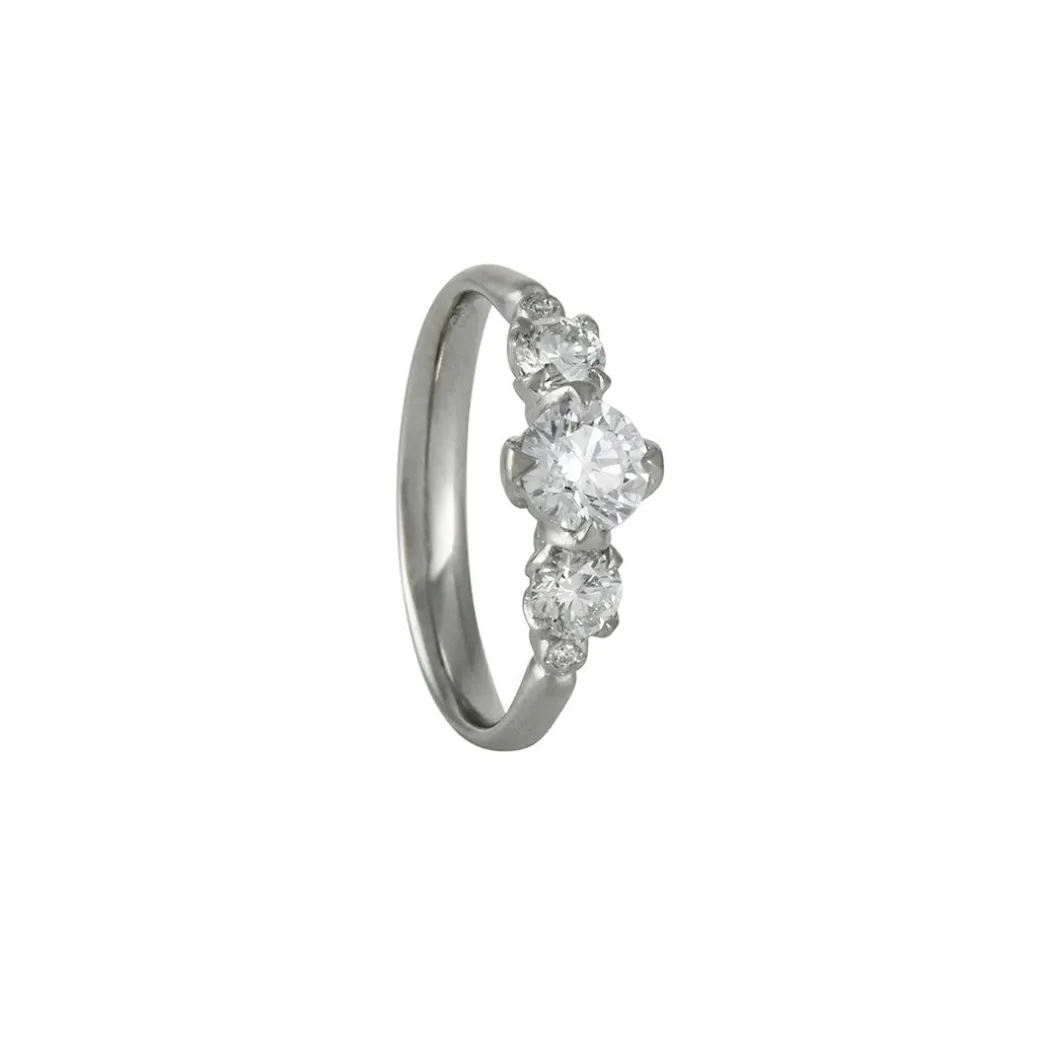 Adel Chefridi - Three Diamond Rosebud Ring