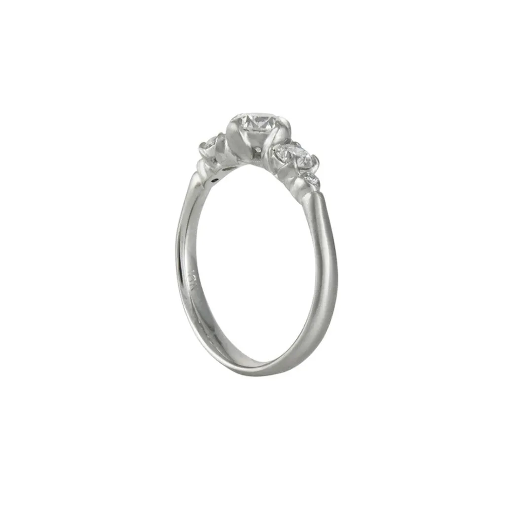 Adel Chefridi - Three Diamond Rosebud Ring