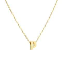 Adorn512 - Saba Lowercase Letter Necklace, p