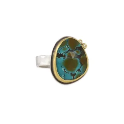 Ananda Khalsa - Rose-cut Turquoise Ring