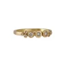 Ananda Khalsa - Three Champagne Diamond Bezel Ring