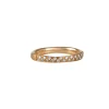 Anne Sportun - Narrow Half Pave Band in 14k Rose Gold