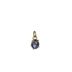 Annie Fensterstock – Rose cut Sapphire Pendant