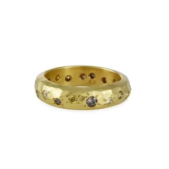 Annie Fensterstock - Scattered Fancy Diamond Band