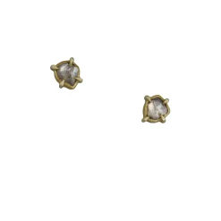 Annie Fensterstock – Sisters Not Twins Diamond Slice Earrings