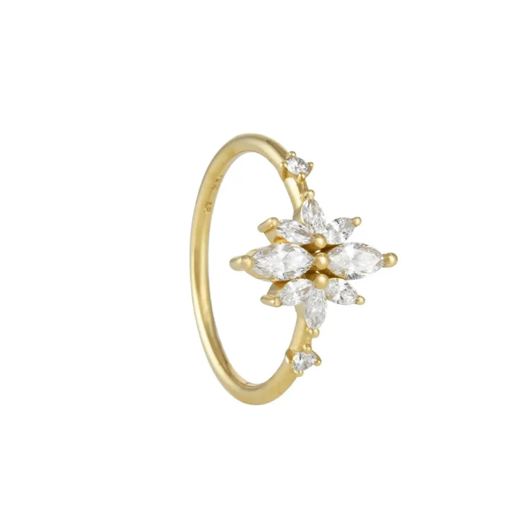 Artëmer - Diamond Flower Cluster Ring