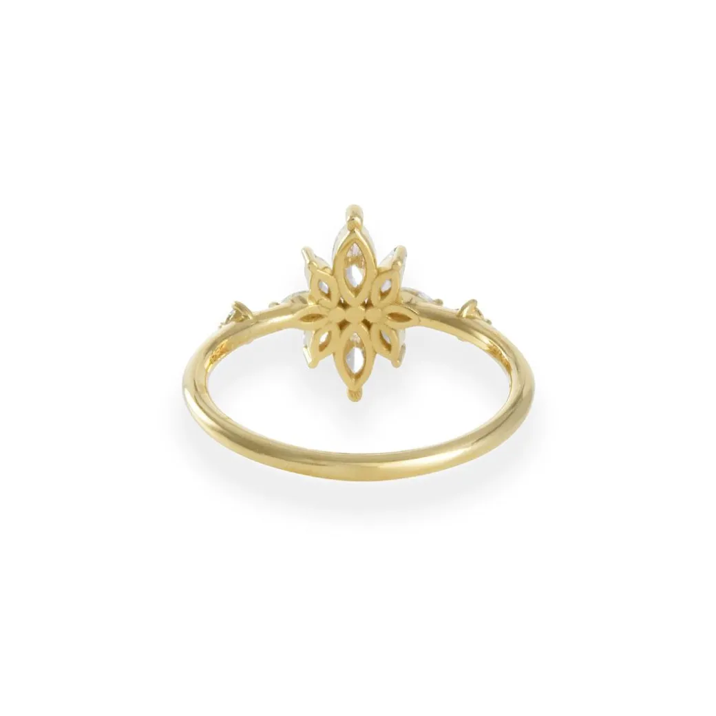 Artëmer - Diamond Flower Cluster Ring