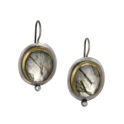 Austin Titus - Cresecent Rim with Moss Rutilated Quartz and Diamond