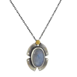 Austin Titus - Notch Necklace with Rosecut Moonstone