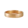 Black Barc - 4mm Squared Wedding band in 14K Rose Gold, Size 9