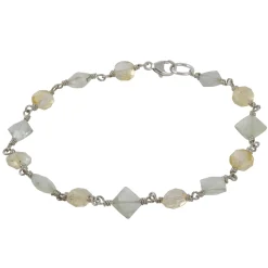 Brooklyn Gemologist - Prehnite and Citrine Bracelet