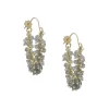CATHERINE WEITZMAN - Fringe Hoop Earrings in Labradorite