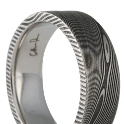 Chris Ploof - 7mm Pathways Damascus Steel Band