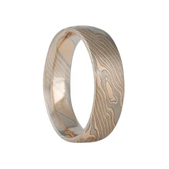 Chris Ploof- Oak Collection 6mm Mokume Gane Band