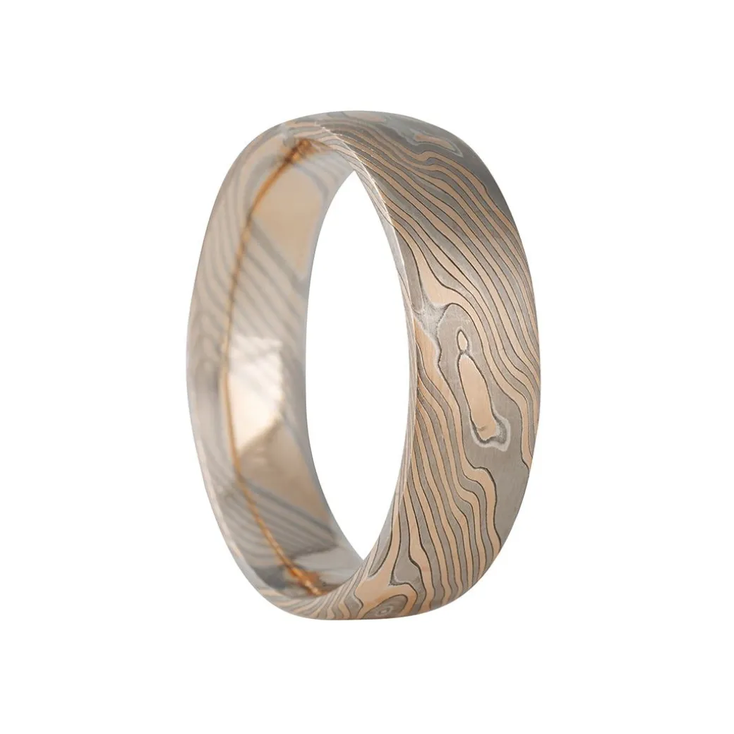 Chris Ploof- Oak Collection 6mm Mokume Gane Band