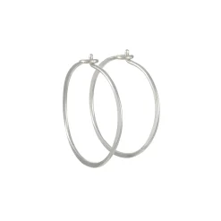 Christine Fail - Small Round Hoops in Sterling Silver