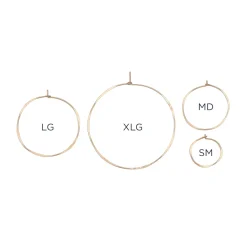 Christine Fail - Small Round Hoops in Sterling Silver