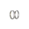 Cp Collection - Sterling Silver Hinged Huggie Hoop Earrings 12mm