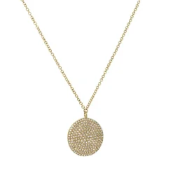 CP Collection - X-Large Diamond Disc Pendant
