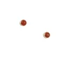 Cp Collections - Cabochon Carnelian Stud Earrings