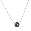 Cp Collections - South Sea Black Tahitian Pearl Pendant Necklace