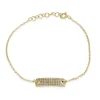 CP Collections - Wide Diamond Tab Bracelet