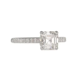 Cp Engagement Collection- Classic Prong Setting with Asscher Cut