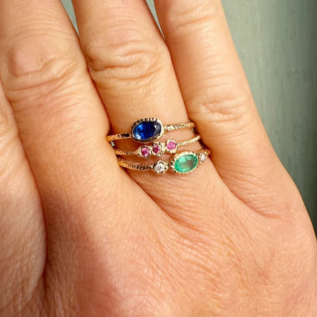 Danielle Welmond - Oval Blue Sapphire Ring