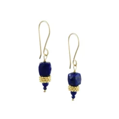 Debbie Fisher - Topkapi Lapis Cube Drop Earrings