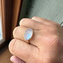 Emily Amey - Oval Rosecut Moonstone Ring
