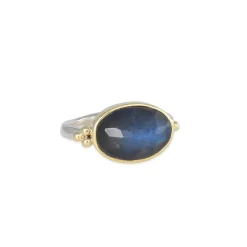 Emily Amey - Rose cut Labradorite Ring