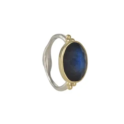 Emily Amey - Rose cut Labradorite Ring