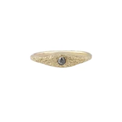 Erin Cuff - Salt and Pepper Diamond Mini Desert Flush Set Ring