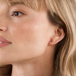 JaxKelly – Mini Sapphire CZ Huggie Hoop