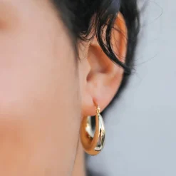 JaxKelly - Sculptural Wide Hoops