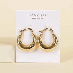 JaxKelly - Sculptural Wide Hoops