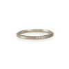 Jennifer Dawes - Thin Milligrain Diamond Pave Band