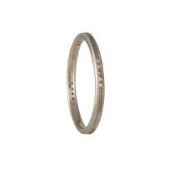 Jennifer Dawes - Thin Milligrain Diamond Pave Band
