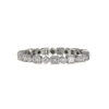 Jolie - Geometric Shapes Diamond Eternity Band in 18K White Gold
