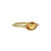 Kothari - Oval Citrine Stacking Ring