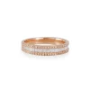 Liven - Channel Set Diamond Baguette Ring in 14K Rose Gold
