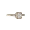 Lori Mclean - Engraved Asscher Cut Diamond Ring