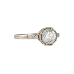 Lori Mclean - Engraved Octagon Solitaire