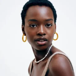 Machete - Midi Hoops in Blonde Tortoise