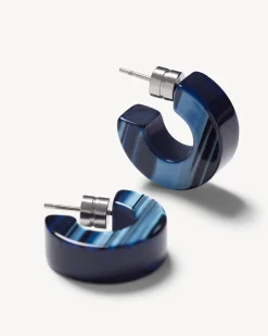 Machete – Muse Hoops in Indigo