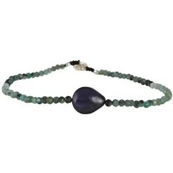 Margaret Solow – Emerald & Iolite Bracelet