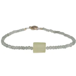 Margaret Solow – Green Strawberry Quartz & Tourmaline Bracelet